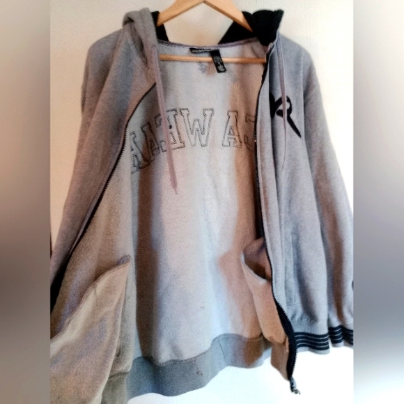 ROCAWEAR‎ 99 GRAY Hoodie Sz. Medium - Picture 6 of 11